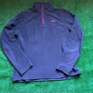 The North Face Purple Quarter Zip Up